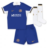 Dětský Fotbalový dres Chelsea Moises Caicedo #25 2023-24 Domácí Krátký Rukáv (+ trenýrky)